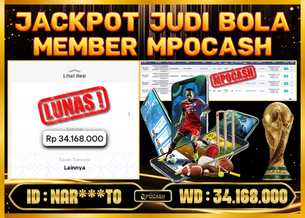 MPOCASH JACKPOT JUDI BOLA
